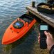 Скоростной кораблик для рыбалки D80 GPS100 30 км/ч 1 бункер до 3 кг GPS 500 м 46000 мАч, оранжевый (SF)