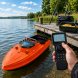 Скоростной кораблик для рыбалки D80 GPS100 30 км/ч 1 бункер до 3 кг GPS 500 м 60000 мАч, оранжевый (SF)