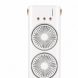 Настільний подвійний акумуляторний вентилятор Double-ended Spray Fan 3в1 зі зволоженням, LED, USB (AX)