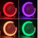 Портативный поворотный вентилятор с RGB-подсветкой A3 настольный аккумуляторный, Голубой (AX)