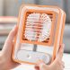 Настільний акумуляторний вентилятор зі зволожувачем повітря LED, USB 4.5W 1500 мА·год, Помаранчевий (AMN)