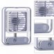Настільний акумуляторний вентилятор зі зволожувачем повітря LED, USB 4.5W 1500 мА·год, Блакитний (AMN)