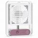 Настільний акумуляторний вентилятор зі зволожувачем повітря LED, USB 4.5W 1500 мА·год, Білий (AMN)