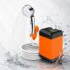 Туристичний портативний душ акумуляторний 7500 mAh з дисплеєм температури, 6 режимів, USB, для кемпінгу (AMN)
