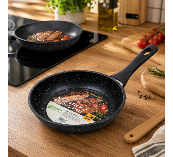 Кухонная сковорода с крапчатым антипригарным покрытием Non Stick Frying Pan 22 см (509/4840)