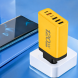 Мережевий зарядний пристрій 26X188 120 Вт на 6 портів з євровилкою для гаджетів, Жовтий (509/5081)