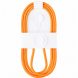 Кабель Type-C – Type-C 60W 1 м у тканинному обплетенні для iPhone 17 Pro Max + SIM ключ Orange 26X-196 (509/5084)