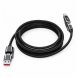 Кабель міцний SENZHEN 4-в-1 1,8 м 100 Вт USB-A Type-C Lightning, швидке зарядження 26X-197(509/5096)