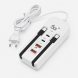 Універсальний зарядний пристрій 26X-200 66 Вт, 2 USB, 2 PD, кабелі Type-C та Lightning  (509/5087)
