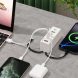 Мережевий зарядний пристрій 120 Вт 26X-203 на 6 портів, 3 USB + 3 Type-C, швидка зарядка для гаджетів (509/5090)