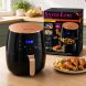 Безмасляна аерофритюрниця Silver Love 389 8 л 2400 Вт з сенсорним керуванням та LED-дисплеєм