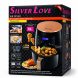 Безмасляна аерофритюрниця Silver Love 389 8 л 2400 Вт з сенсорним керуванням та LED-дисплеєм