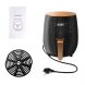 Безмасляна аерофритюрниця Silver Love 389 8 л 2400 Вт з сенсорним керуванням та LED-дисплеєм