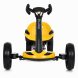Детский складной электромобиль Go-Kart 6V 4,5Ah для детей 3–6 лет, желтый (509/4851)