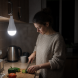 Акумуляторна LED лампочка E27 для дому при відключенні світла з гачком, 2 акумулятори 18650, 20 Вт 6500K — FAE-3920