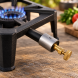 Газова горілка чавунна GAS COOKER GB-05T 6,5 кВт для автоклава, казана, каструлі та балона 30*30 см (VIG/М65G)