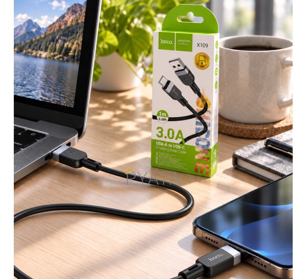 Зарядний кабель HOCO X109 USB-A – Type-C 3A 1 метр для смартфона, планшета та повербанка(X06)