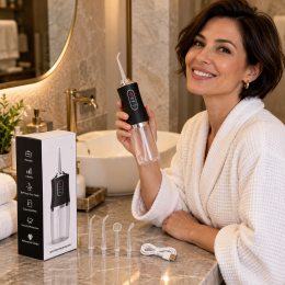 Портативный USB ирригатор для полости рта Portable Oral Irrigator 230 мл Черный (Х26)
