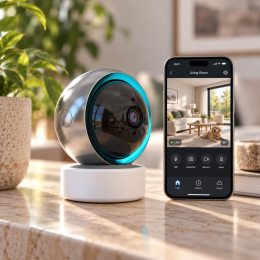 Умная поворотная IP-камера Tuya Smart Life 1080P Wi-Fi с ночным видением и двусторонней связью (X05/5868)