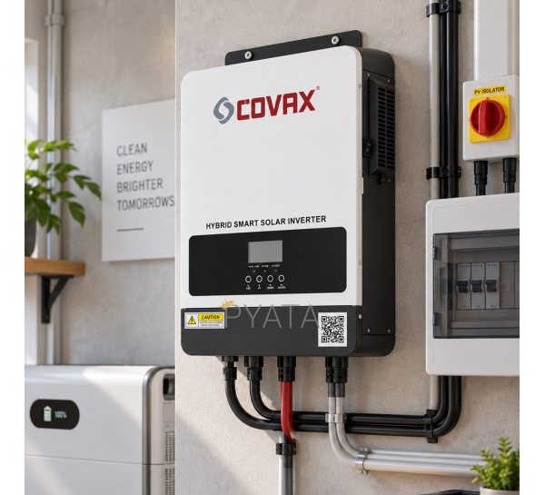 Інвертор гібридний COVAX CV-PS-2200-12V 2200VA/1800W 12V MPPT 80A для дому та сонячних панелей (ISML)