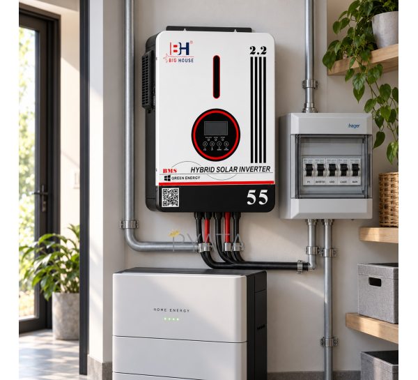 Гібридний сонячний інвертор BH BIG HOUSE SP-2200 2200VA 1800Вт 12В MPPT 80А чиста синусоїда (ISML)