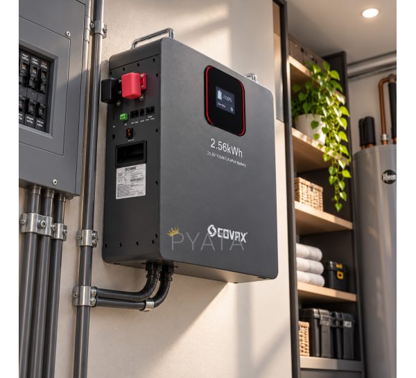 Акумулятор Covax LCV19-48100 LiFePO4 51,2 В 100 А·год 5,12 кВт·год для резервного та автономного живлення (ISML)