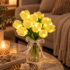 Светодиодный букет-ночник из 10 тюльпанов Flower Light на батарейках, декоративный с теплым светом (ARSH/KAR282)