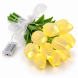 Светодиодный букет-ночник из 10 тюльпанов Flower Light на батарейках, декоративный с теплым светом (ARSH/KAR282)