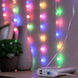 Світлодіодна новорічна декоративна LED-гірлянда штора на вікно з пультом USB, Мультикалор, 3×2 м, 200 LED (ARSH/ MA741)