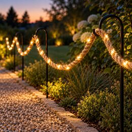 Декоративна LED-гірлянда Лалліброх 2 м 40 LED у вигляді каната на батарейках тепле біле світло IP20 (ARSH/KAR306)