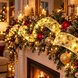 Світлодіодна гірлянда-стрічка Christmas Decoration 5 м, 50 LED, тепле біле світло, на батарейках, Теплий білий (ARSH/MA419)