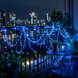 Світлодіодна гірлянда нитка для декору 50 LED, гнучкий дріт, Роса 5 м, батарейки + USB Блакитний (ARSH/A28)
