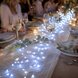 Світлодіодна гірлянда нитка для декору 50 LED, гнучкий дріт, Роса 5 м, батарейки + USB Білий (ARSH/A28)