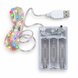 Світлодіодна гірлянда нитка для декору 100 LED, гнучкий дріт, Роса 10 м, батарейки + USB Мультиколір (ARSH/A29)