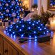 Гирлянда-нить 380 LED синяя на зеленом проводе, 220 В – новогодняя светодиодная гирлянда для елки (ARSH /G512)
