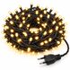 Гірлянда світлодіодна 100 LED теплий білий на чорному проводі, 220V, 10 м (ARSH/LU990)