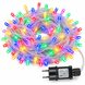 Гирлянда светодиодная 400 LED 40 м разноцветная на белой проволоке Multi White Line 220В (ARSH/LU990)