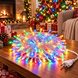 Гирлянда светодиодная 400 LED 40 м разноцветная на белой проволоке Multi White Line 220В (ARSH/LU990)