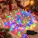 Гирлянда светодиодная 400 LED 40 м разноцветная на белой проволоке Multi White Line 220В (ARSH/LU990)