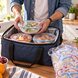 Поліетиленові пакети-кришки для продуктів на гумці, універсальні харчові чохли для тарілок, мисок і каструль, прозорі одноразові накриття для їжі, 50 шт. (SHAF)