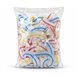 Поліетиленові пакети-кришки для продуктів на гумці, універсальні харчові чохли для тарілок, мисок і каструль, прозорі одноразові накриття для їжі, 100 шт. (SHAF)