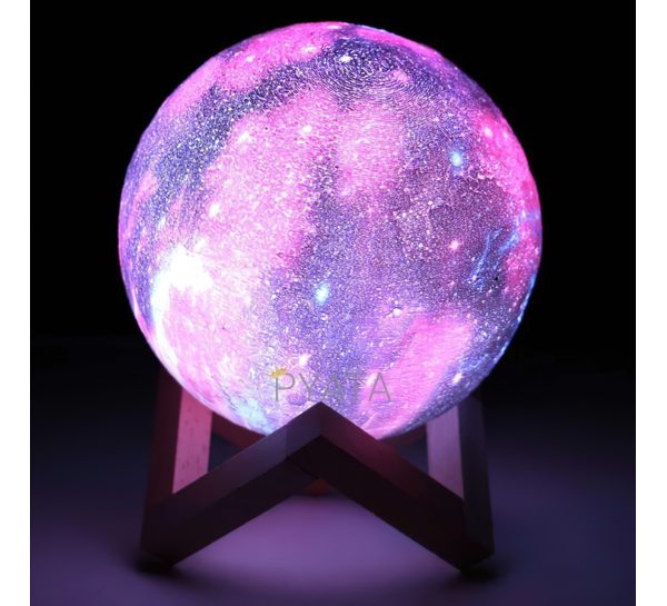 Ночник  Луна Цветная Лампа Светильник Космос детский 3D Moon Color Lamp 15 см  (212)