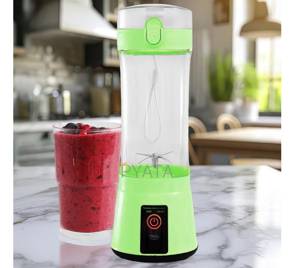 Портативний бездротовий блендер Smart Juice Cup Fruits USB 2 ножа Зелений 