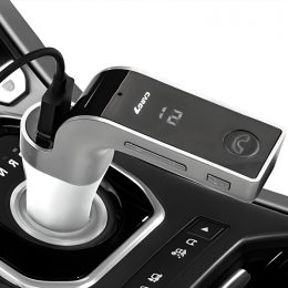 FM модулятор автомобільний Car G7 Bluetooth Срібло (В)