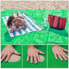 Анти-песок пляжная чудо-подстилка Originalsize Sand Free Mat 200*150 Салатовая