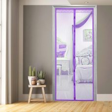Москитная сетка на магнитах антимоскитная штора на дверь Magic Mesh 210*100 см, Фиолетовый
