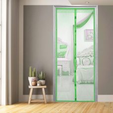 Москитная сетка на магнитах антимоскитная штора на дверь Magic Mesh 210*100 см, Зеленый