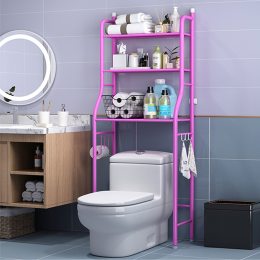 Стеллаж для хранения напольный над унитазом, регулируемый по высоте Toilet Rack на 2 яруса