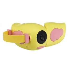 Дитячий фотоапарат - відеокамера Kids Camera пташка Жовтий