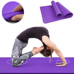 Килимок для йоги, спорта та фітнесу Power System Fitness Yoga Фіолетовий